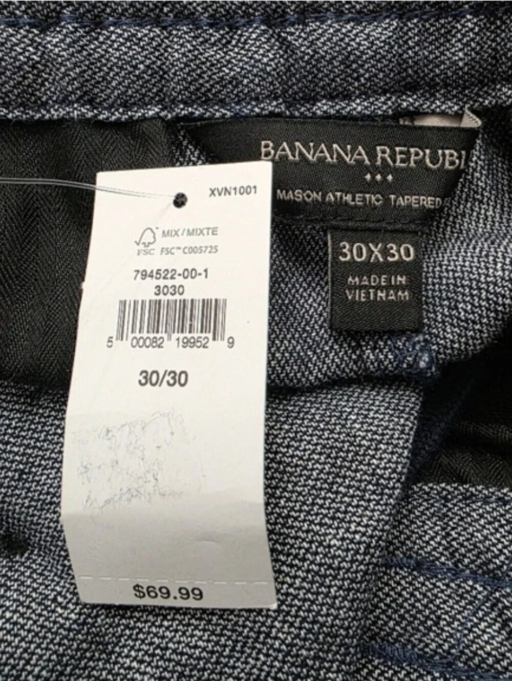 Banana Republic Heather Gray Pleated Chinos